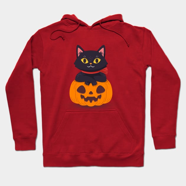 Cat of Halloween Hoodie by eslam74